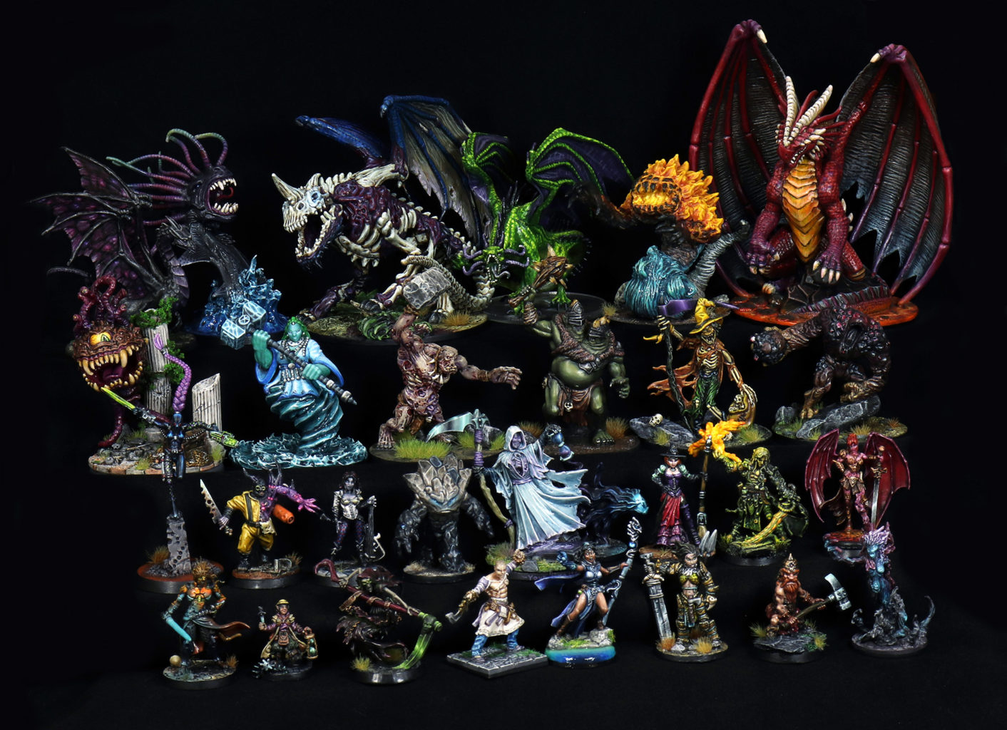 Painted D&D Miniatures For Sale, 28mm Fantasy D&D, Pathfinder, Reaper