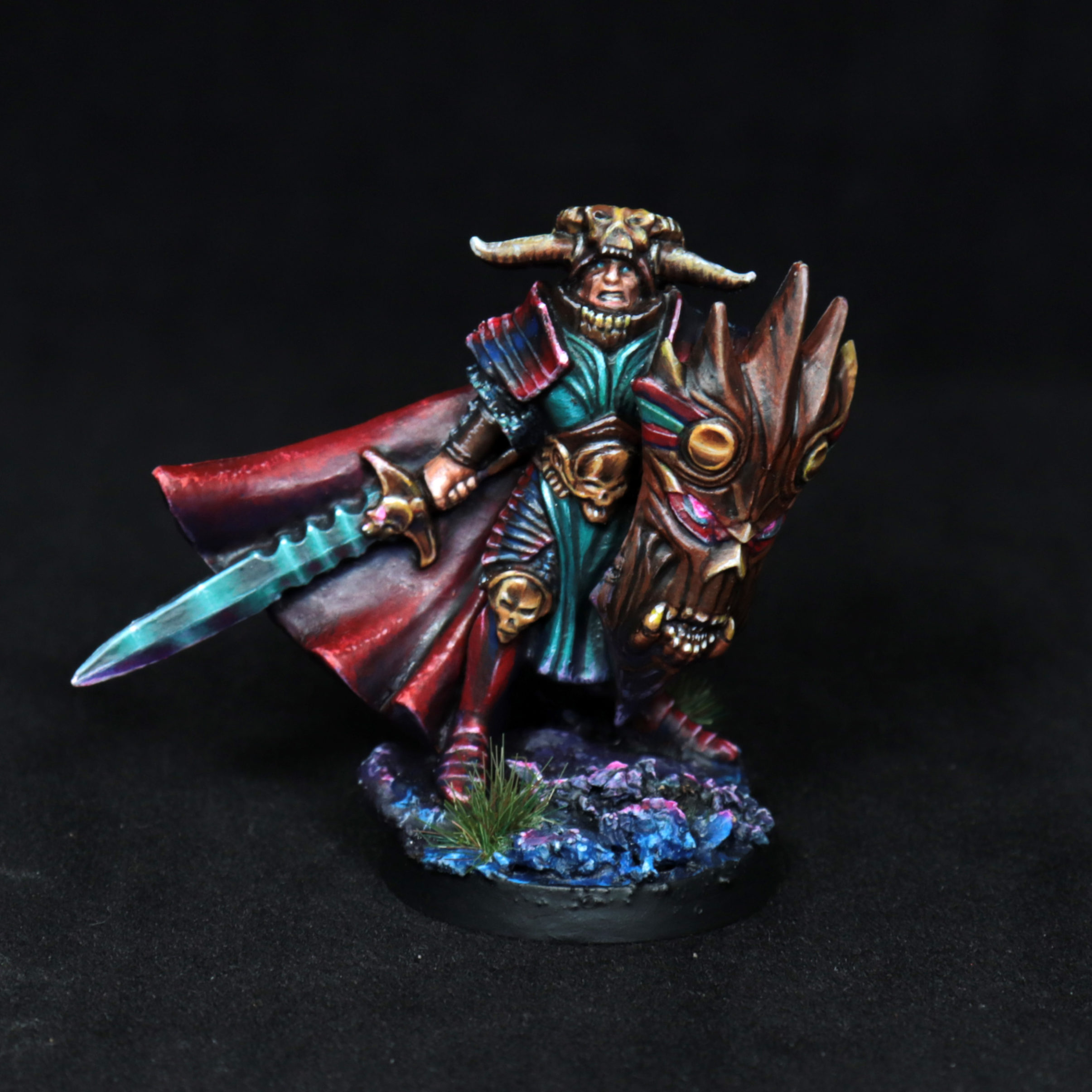 Painted Dnd Reaper Miniature Anti Paladin Barbarian Warrior for sale -  Frozen Fire Arts